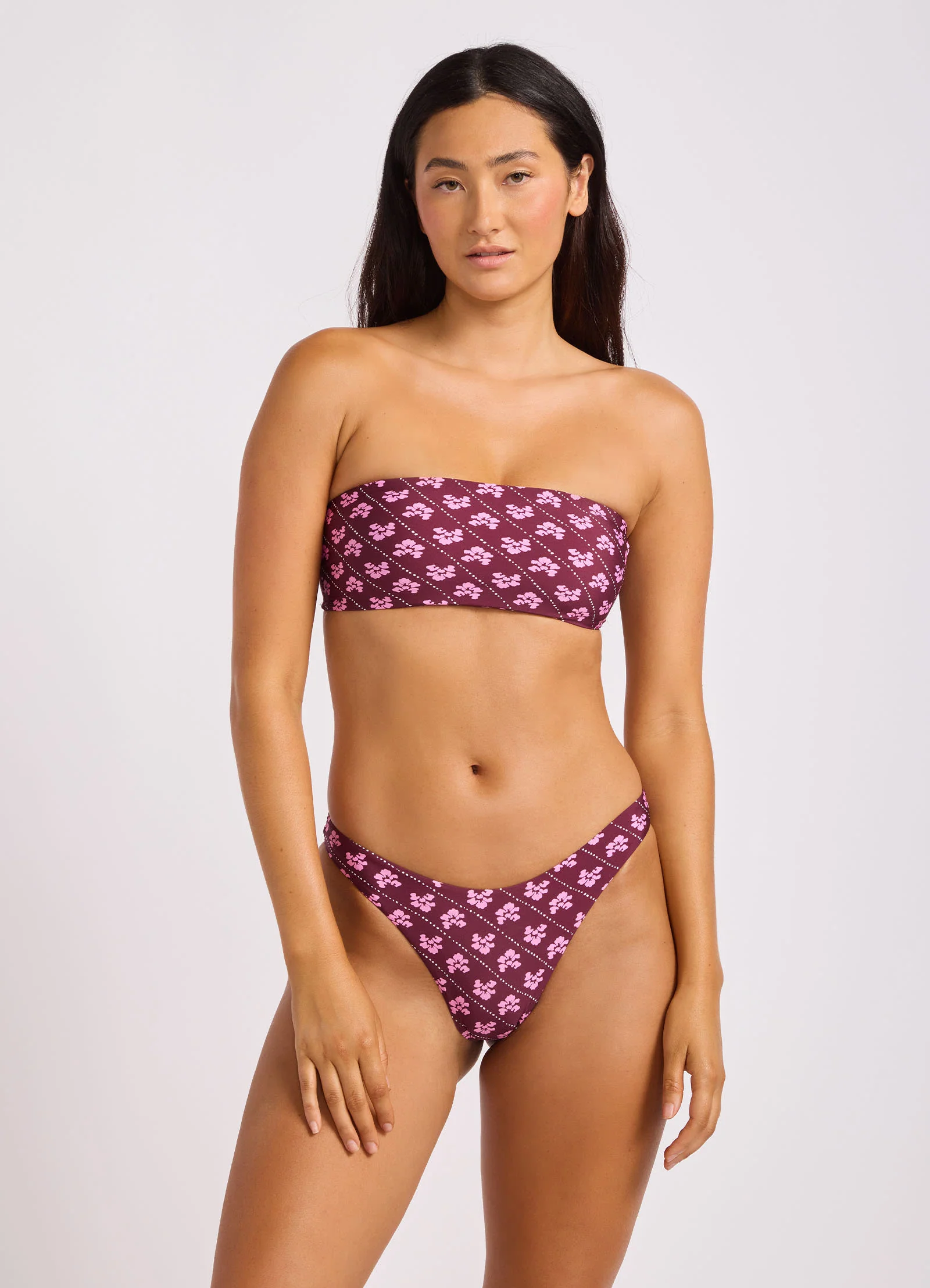 Batik Bloom Bandeau Bikini Top