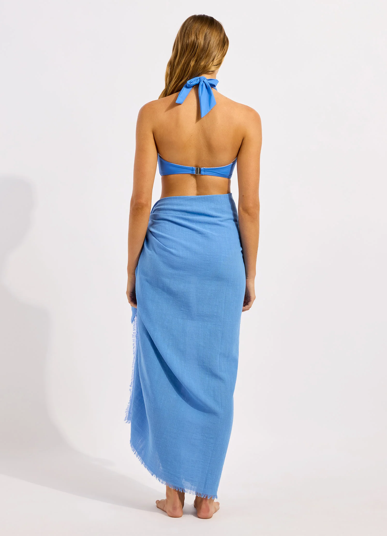 Beach Essential Textured Cotton Beach Wrap - Image 3