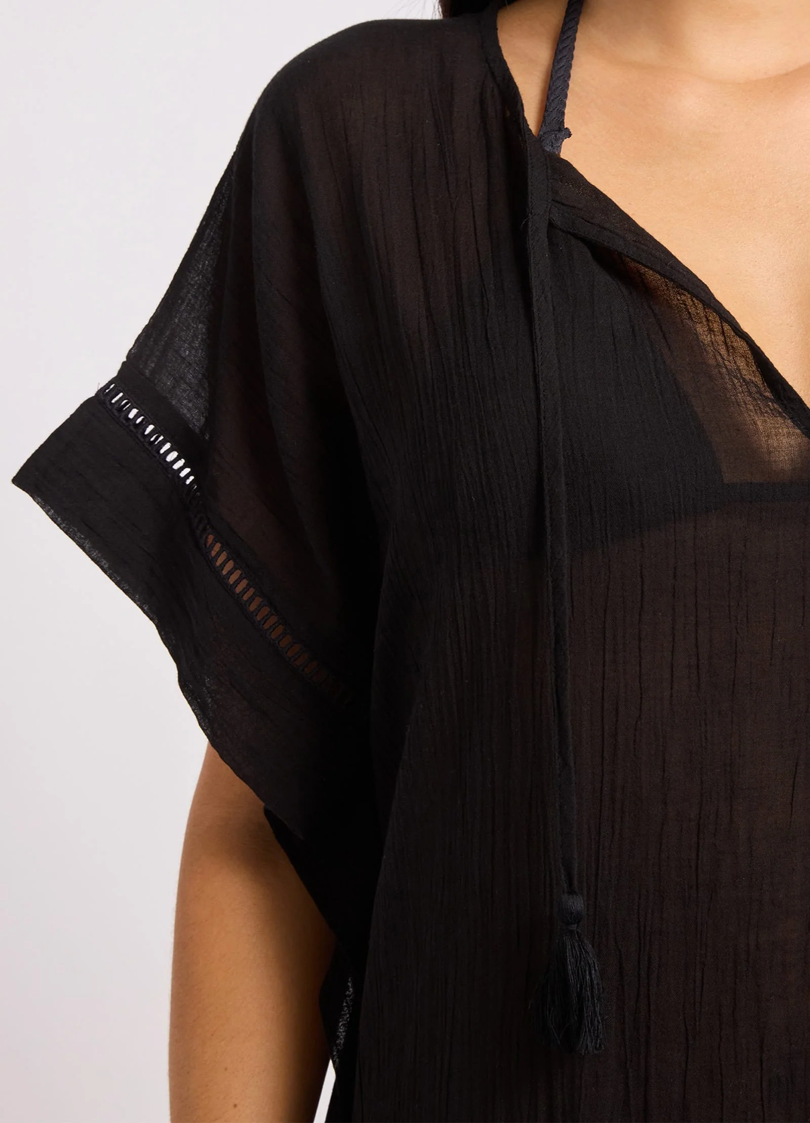Crinkle Gauze Kaftan - Image 4