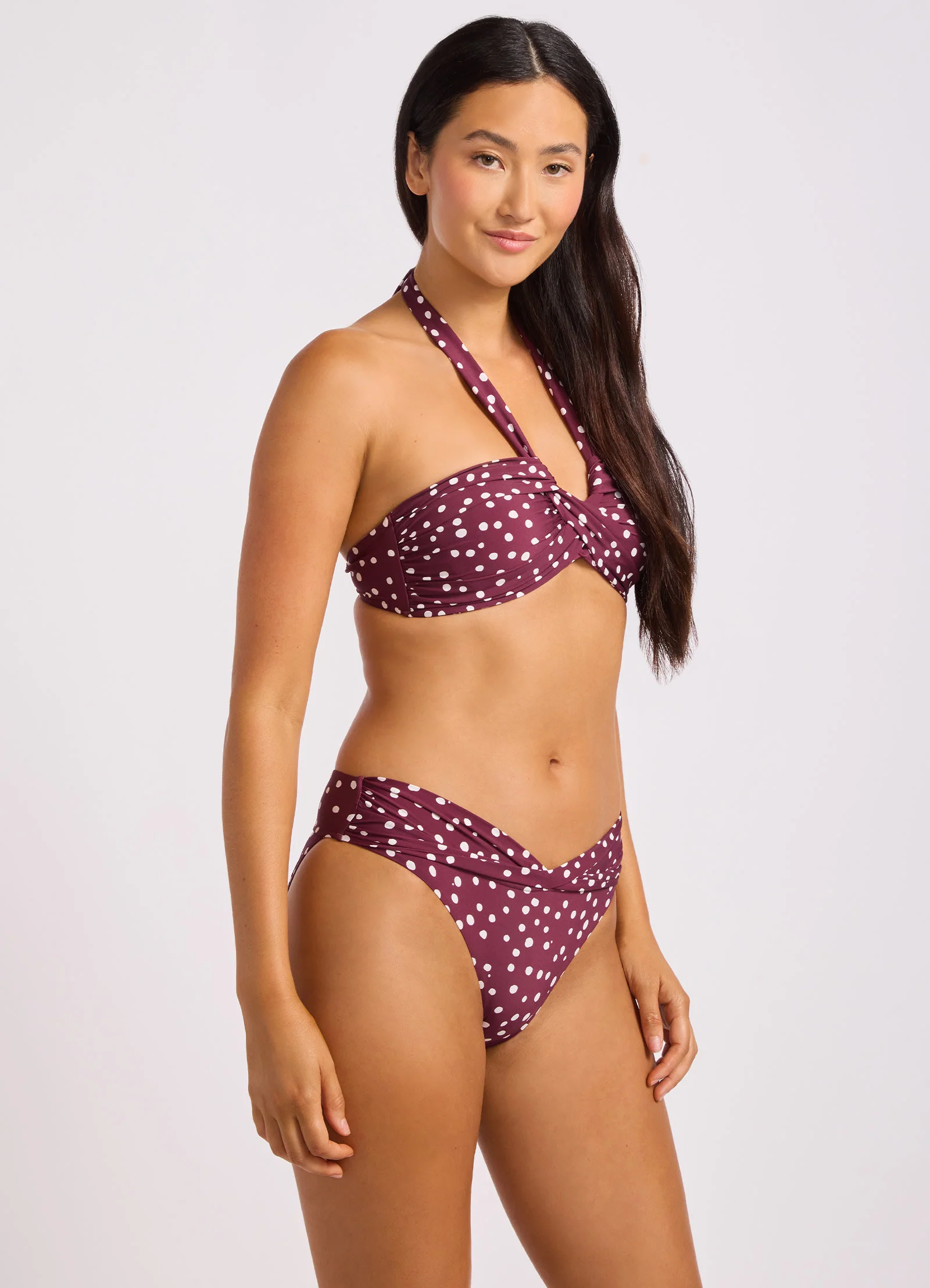 Dolce Dot Halter Bandeau Bikini Top - Image 3