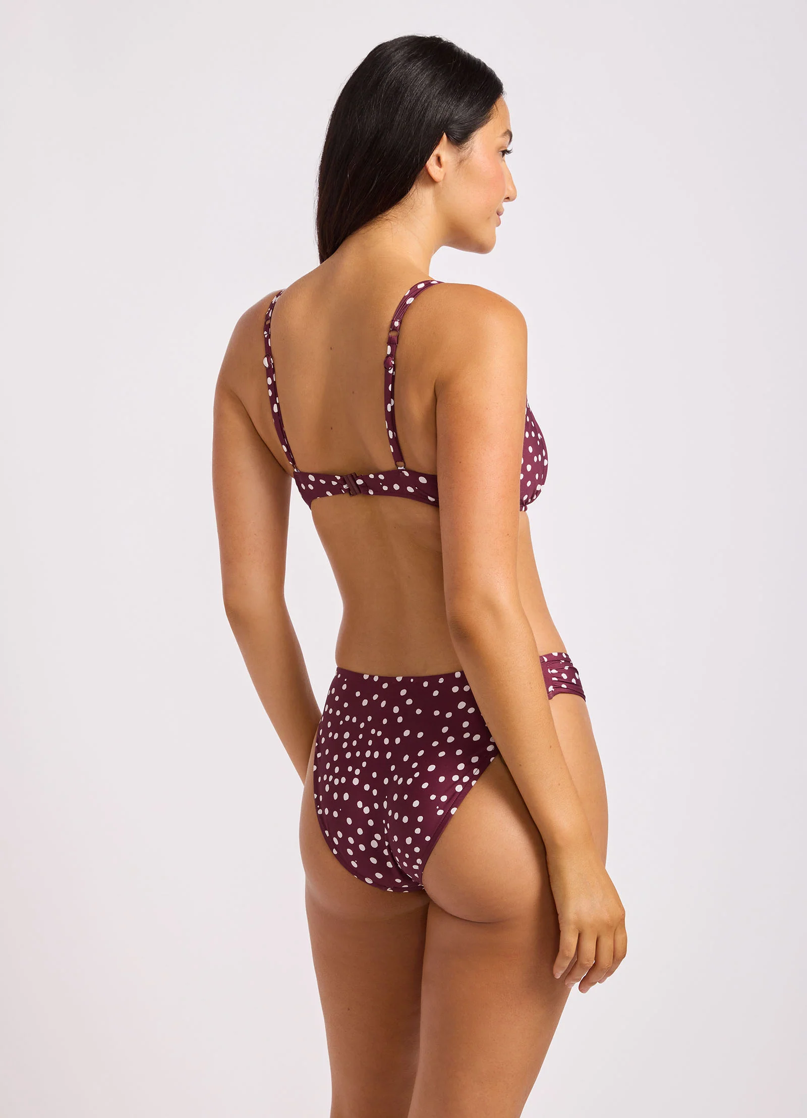 Dolce Dot Ruched Bralette Bikini Top - Image 4