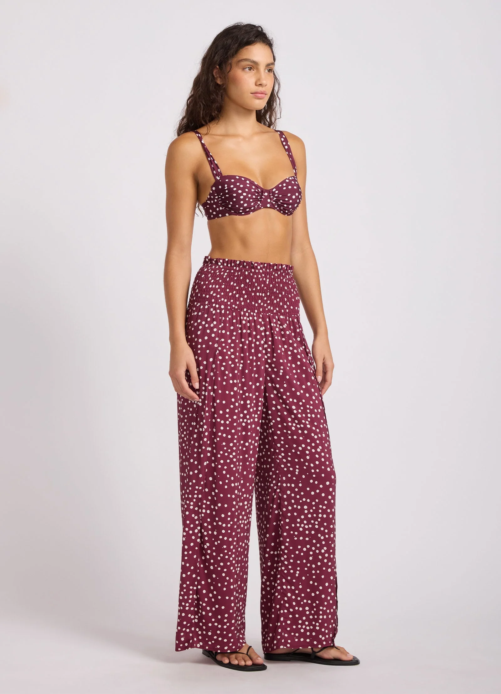 Dolce Dot Shirred Waist Pant - Image 3