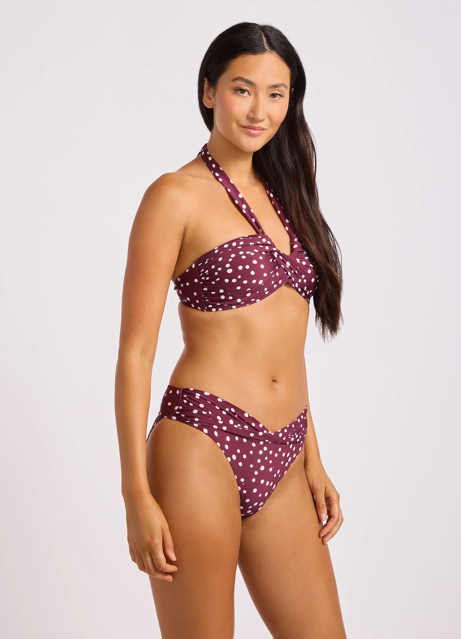Dolce Dot Twist Band Mini Hipster Bikini Bottom - Image 3