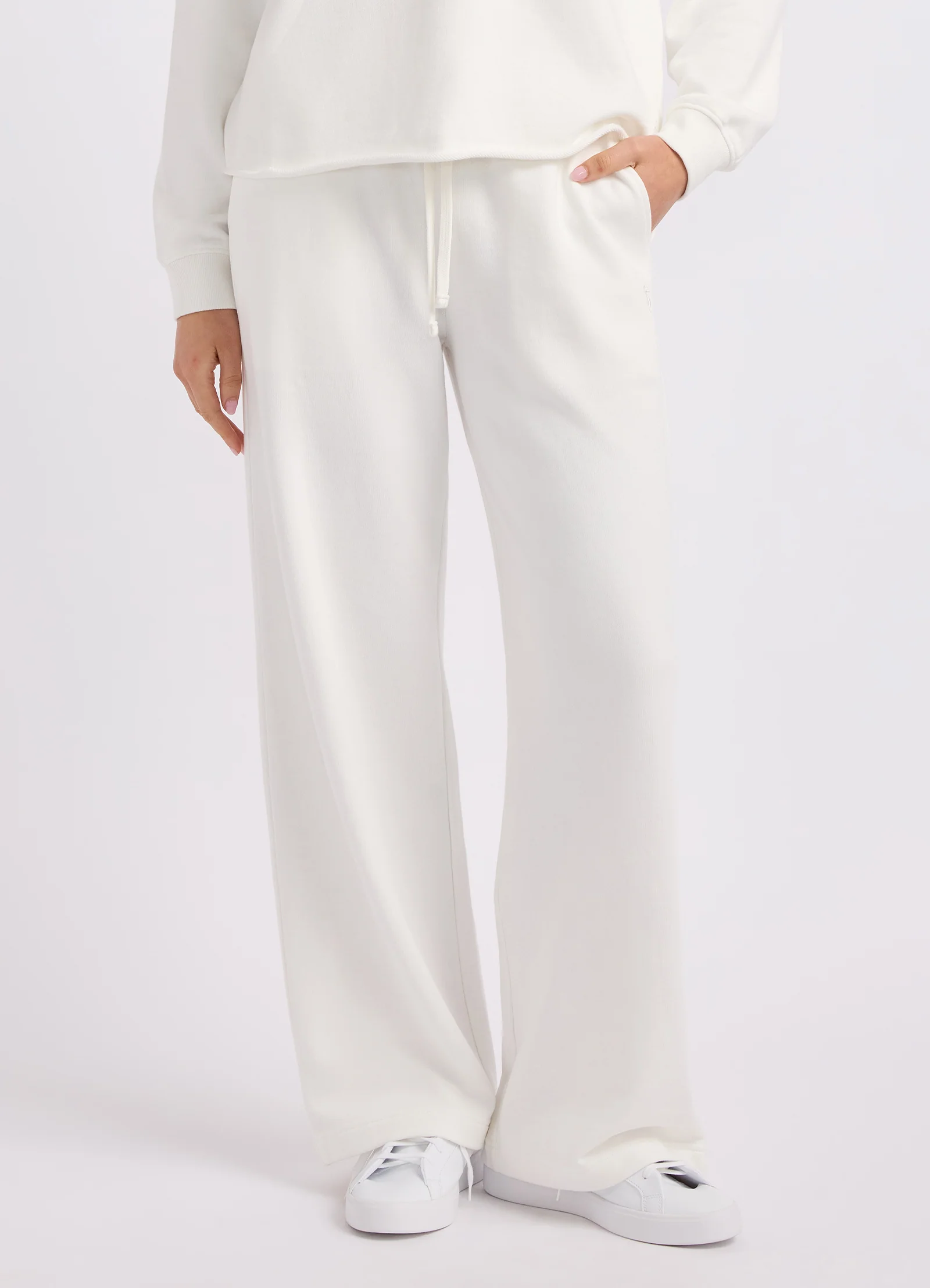 French Terry Wide Leg Pants - Image 2