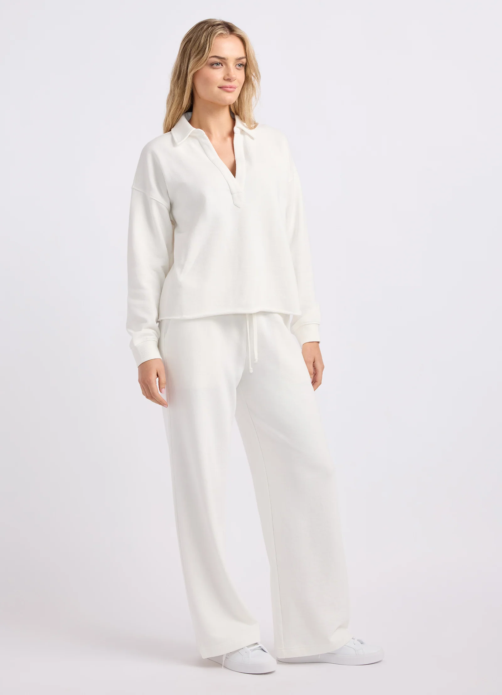 French Terry Wide Leg Pants - Image 3