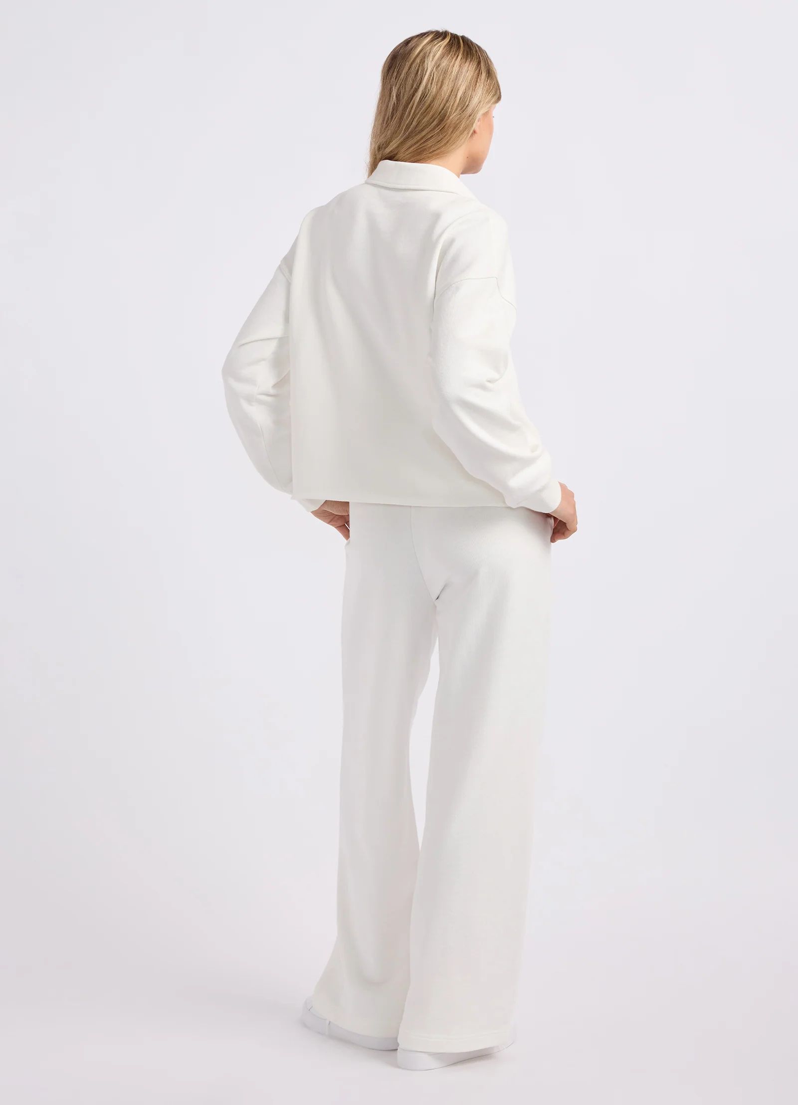 French Terry Wide Leg Pants - Image 4