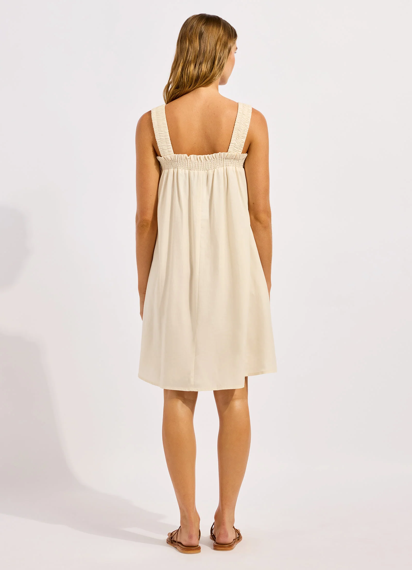 Gathered Band Mini Dress - Image 3