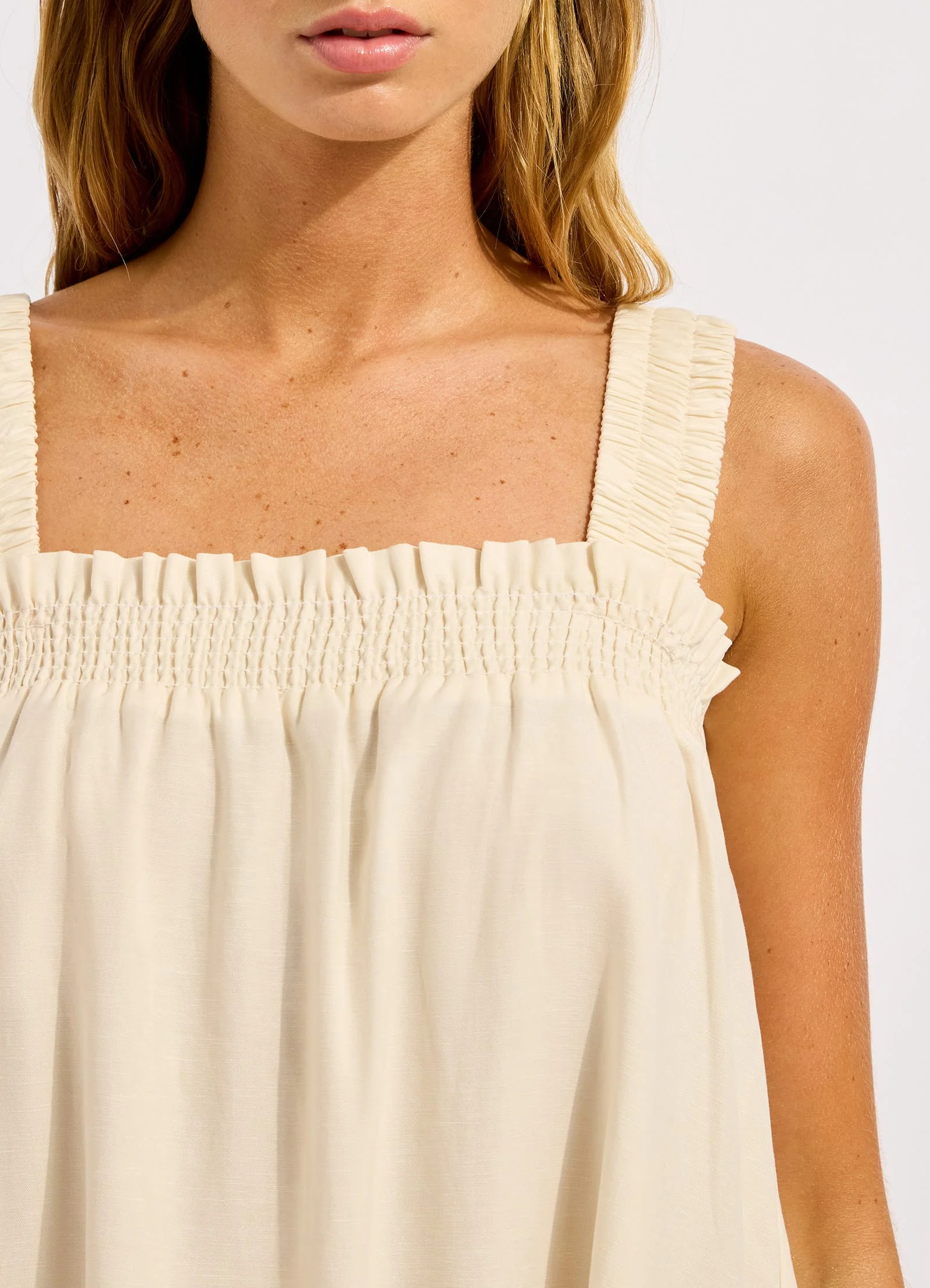 Gathered Band Mini Dress - Image 4