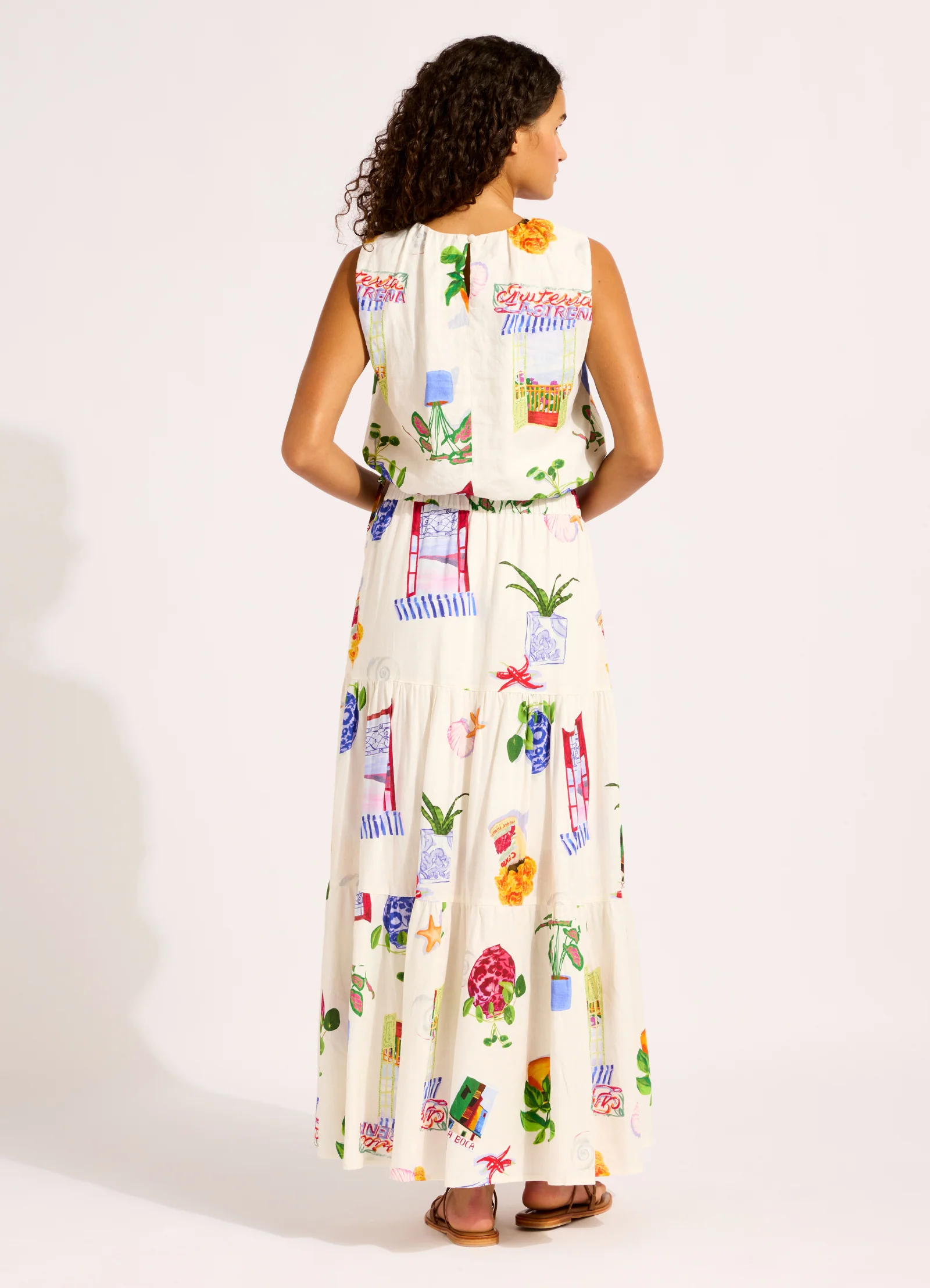 La Boca Tiered Maxi Skirt - Image 3