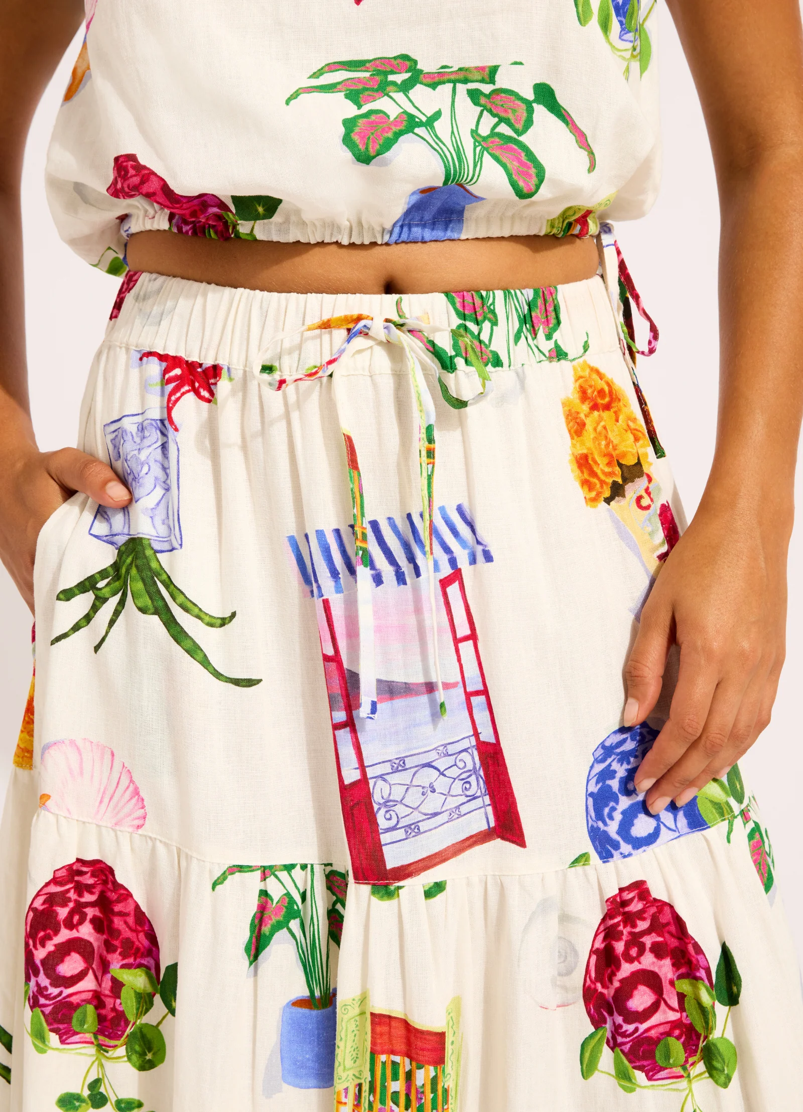 La Boca Tiered Maxi Skirt - Image 4