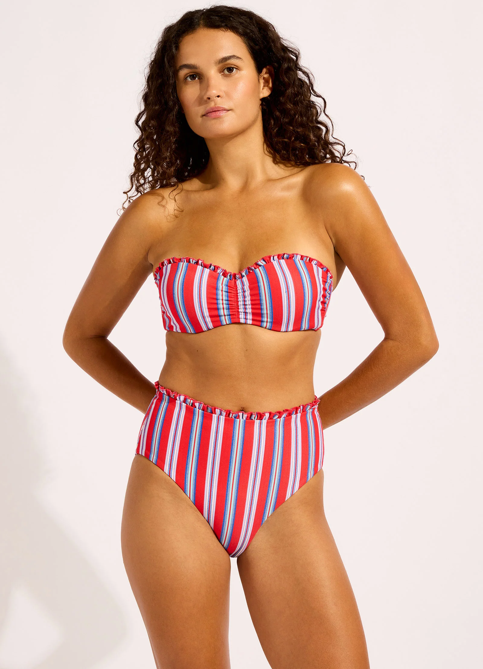 Positano High Waist Bikini Bottom - Image 9