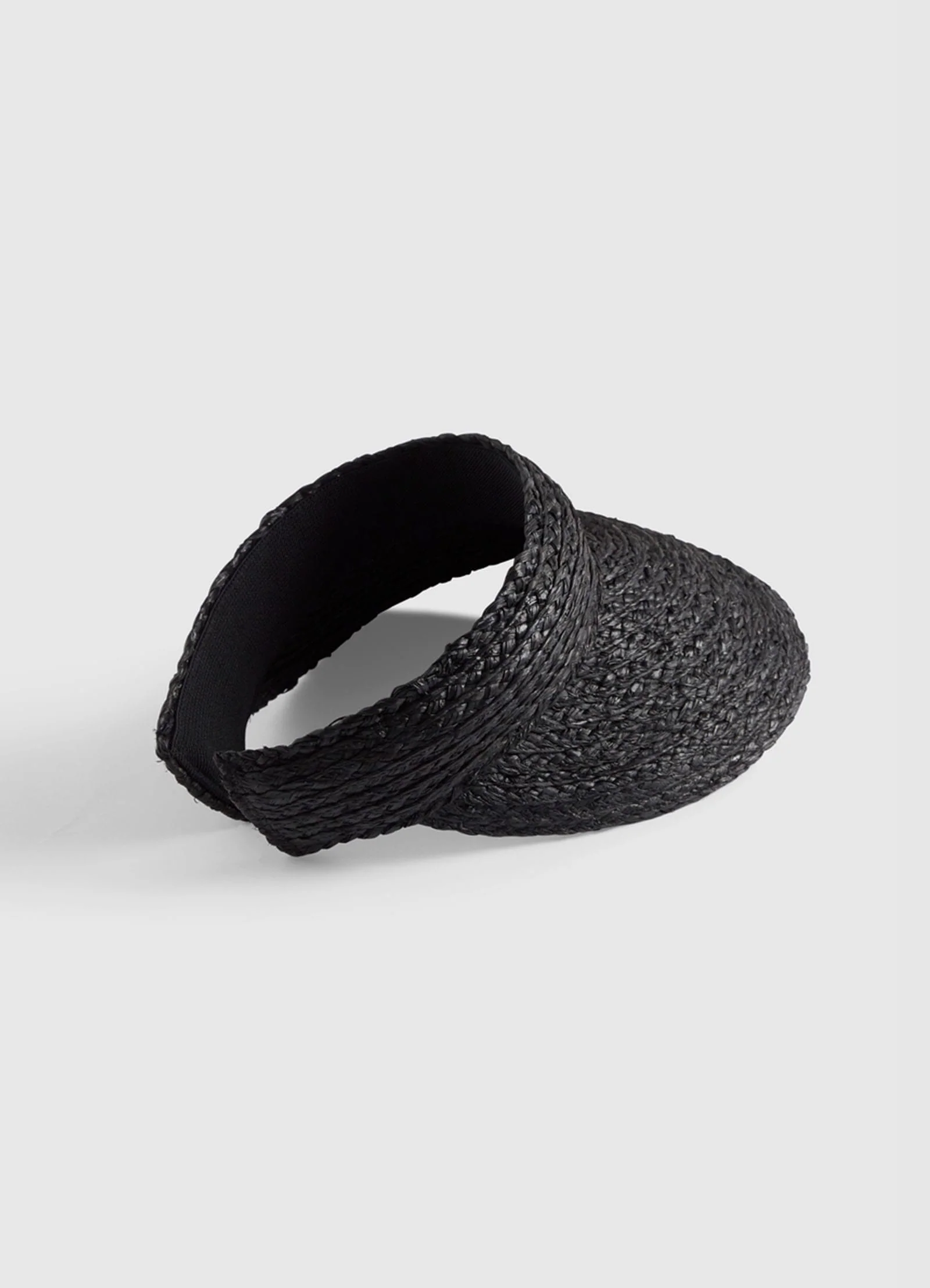 Raffia Visor - Black - Image 6