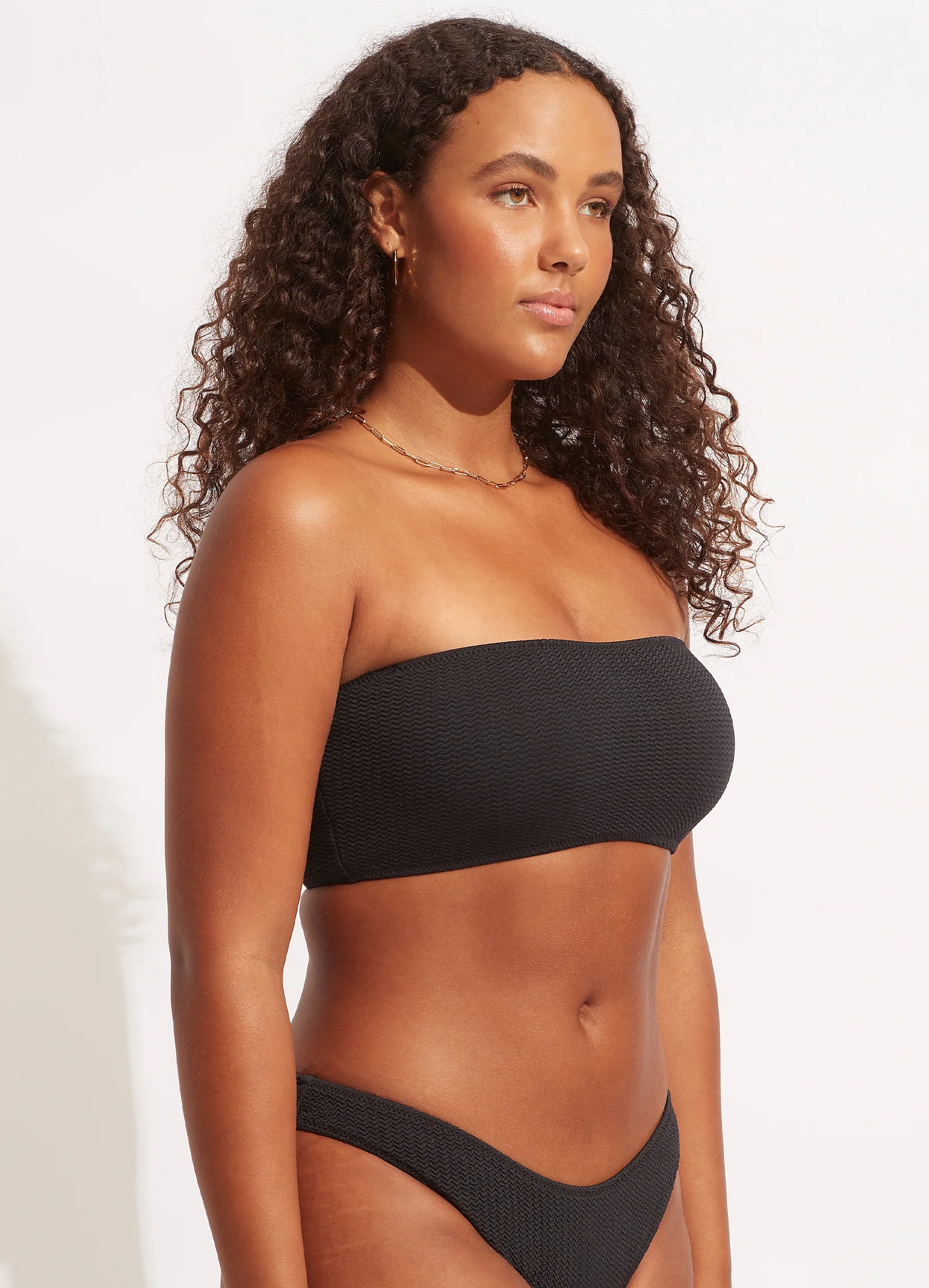 Sea Dive Bandeau Bikini Top - Black - Image 4