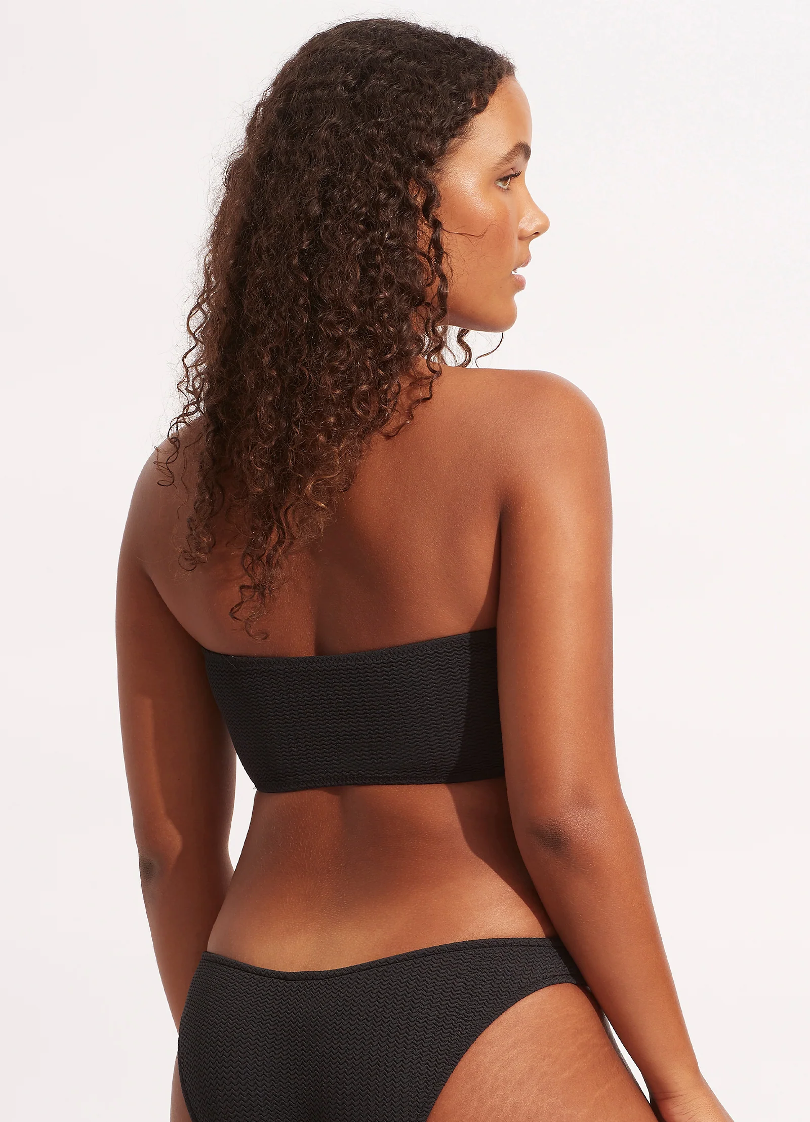 Sea Dive Bandeau Bikini Top - Black - Image 5