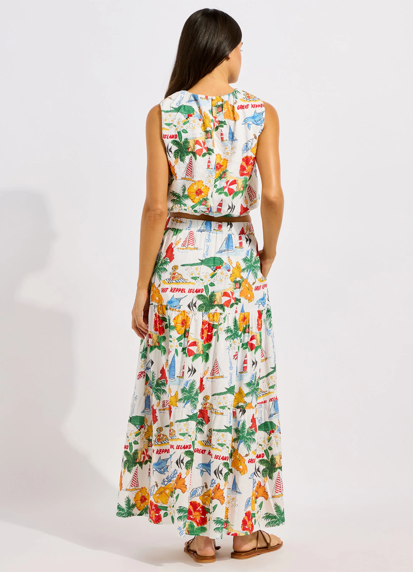 Viva Vacation Drawcord Waist Top - Image 4